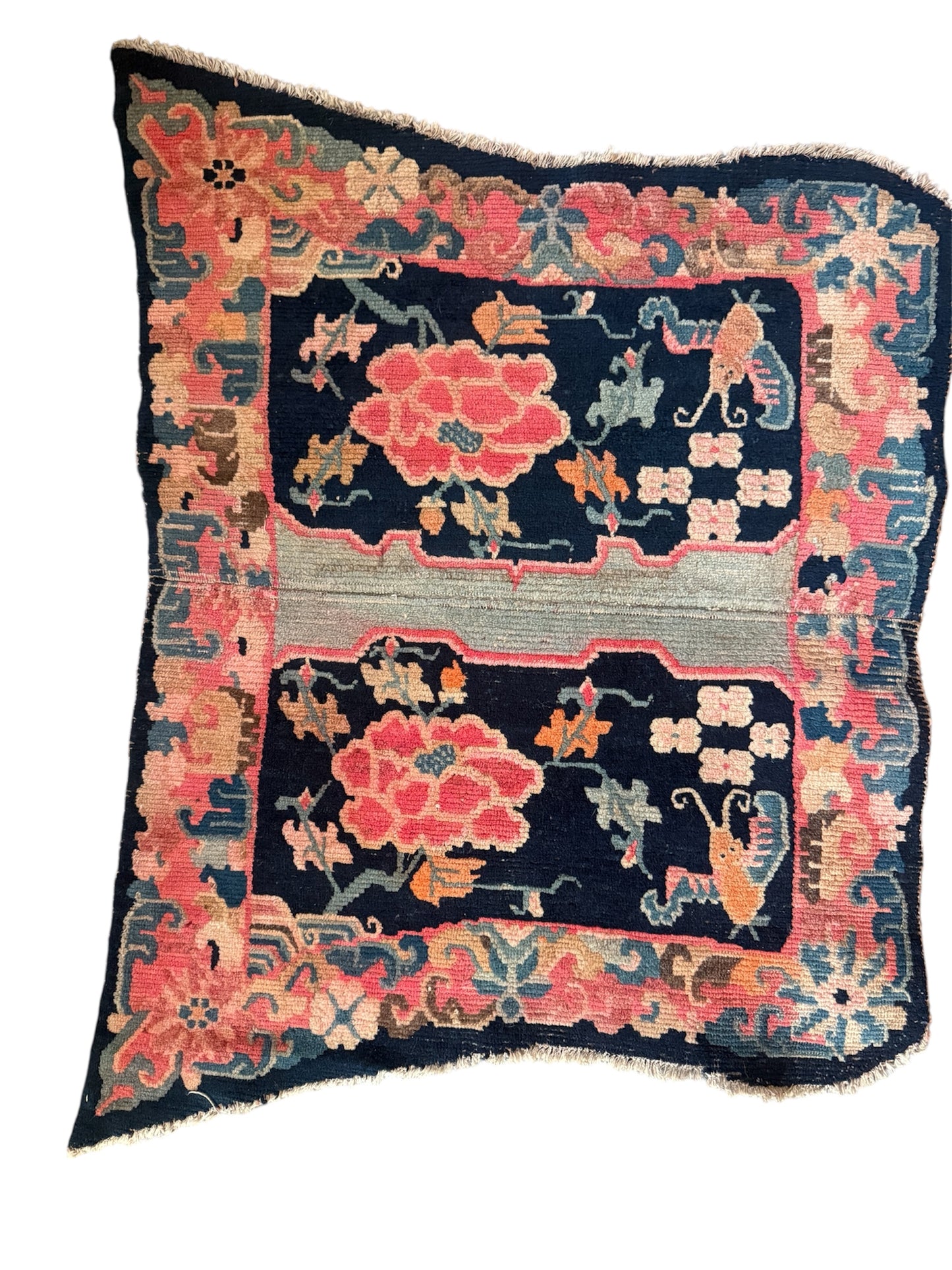 An antique Tibetan saddle rug