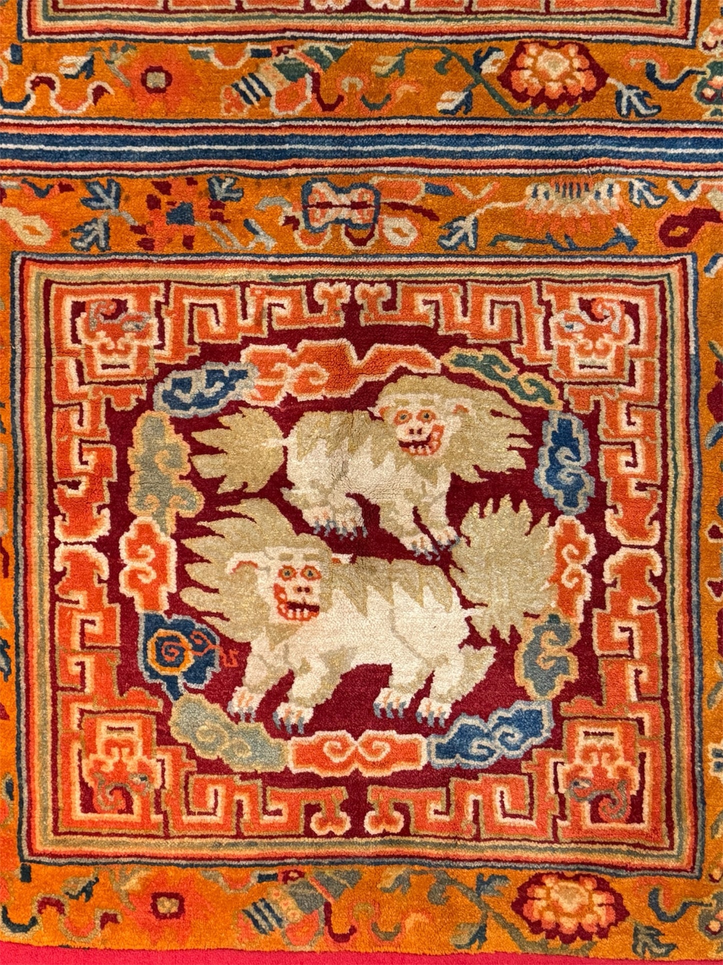A Tibetan monastery meditation rug