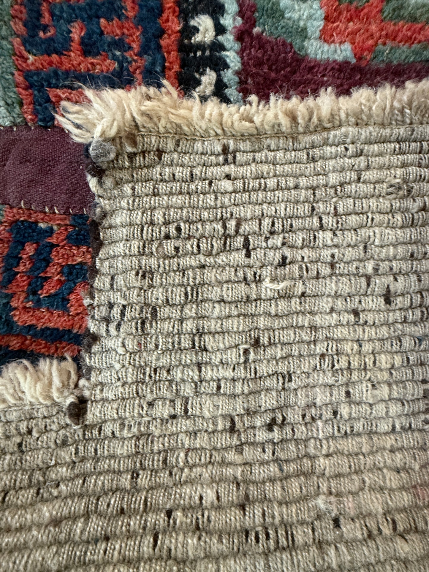 Antique Tibetan saddle rug