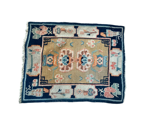 Antique Tibetan  seat rug