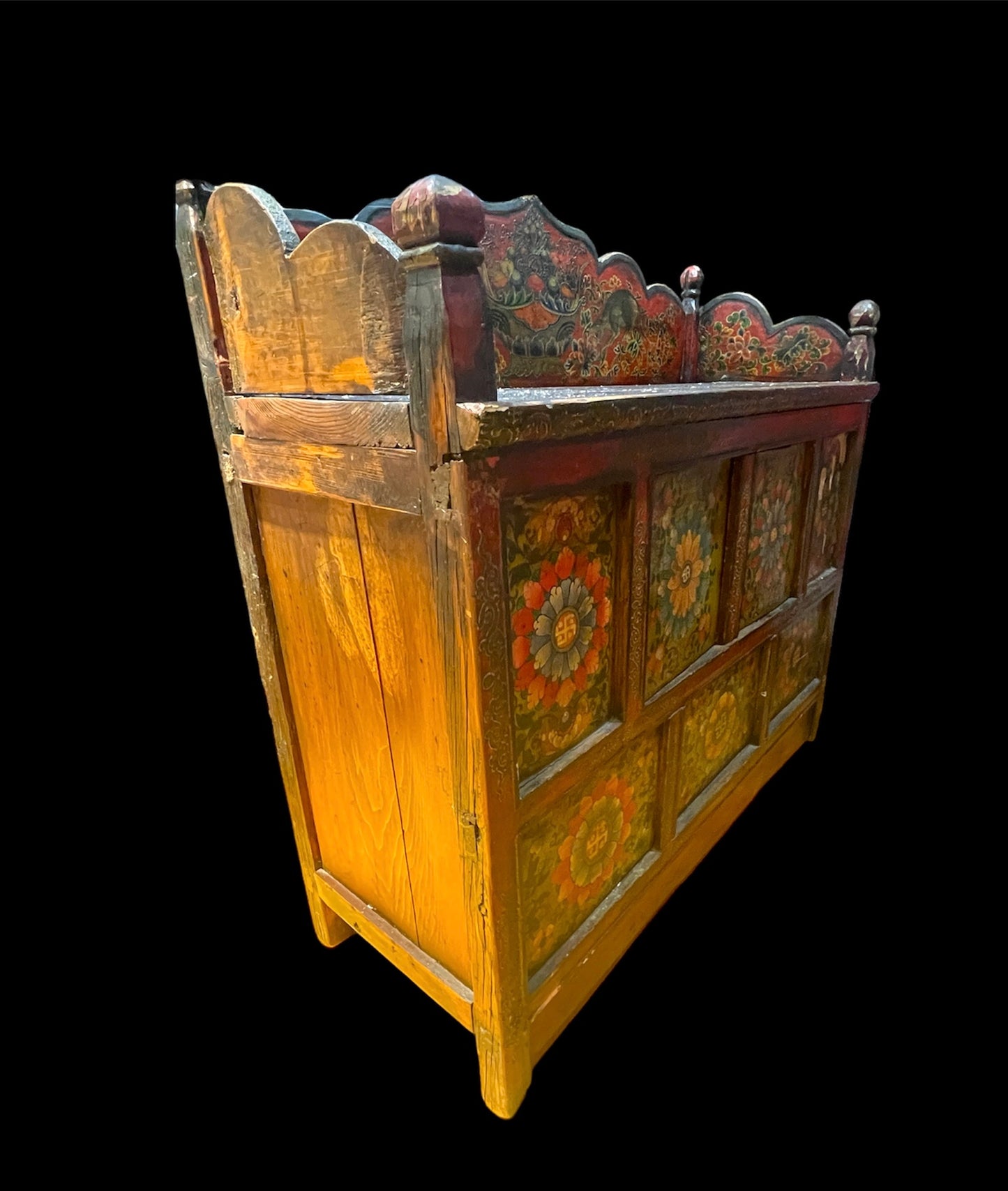 An antique 19th. c. Tibetan cabinet