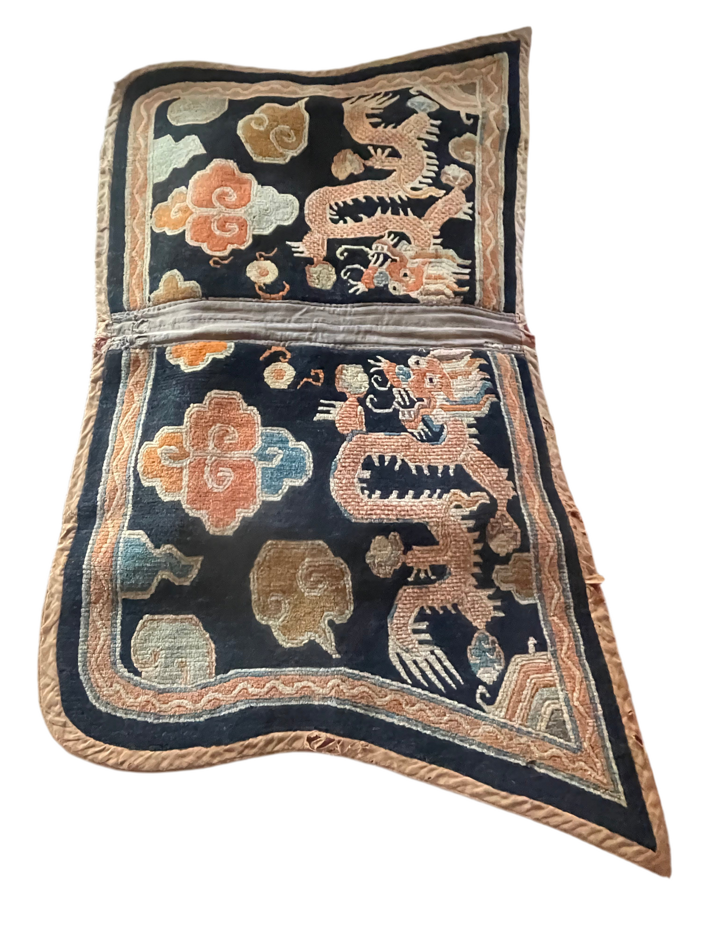 An antique Tibetan saddle rug
