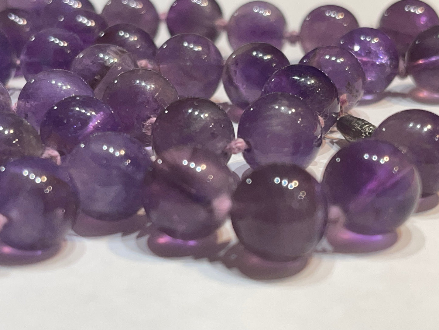 A vintage amethyst necklace
