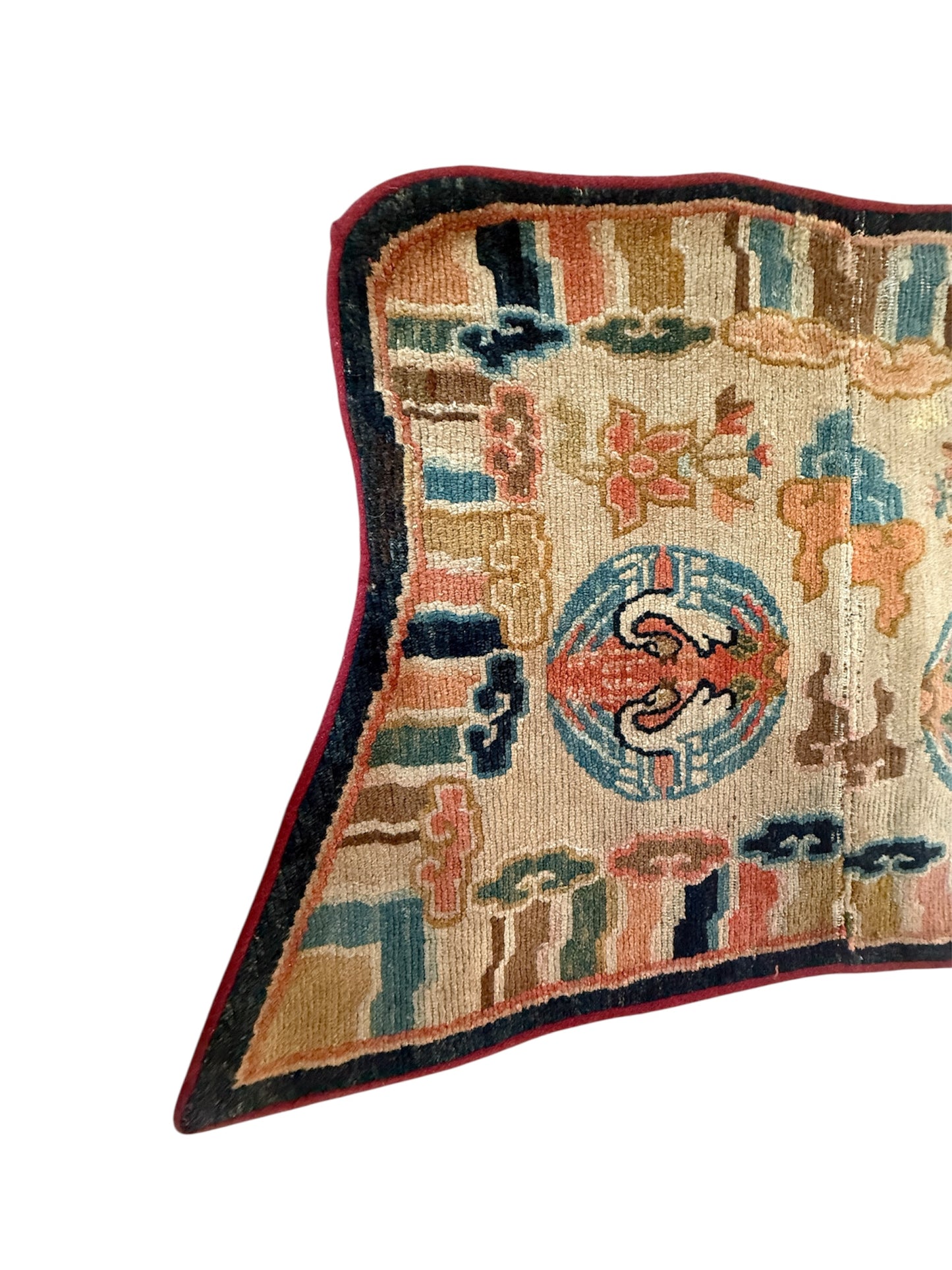 Antique Tibetan saddle rug