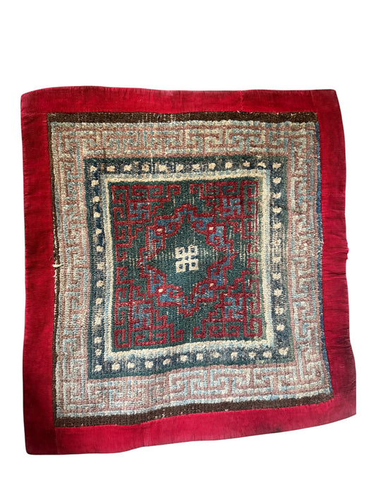 Antique Tibetan  seat rug