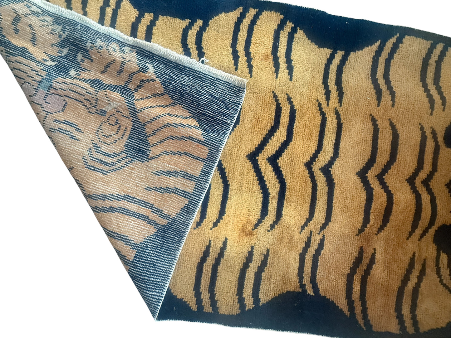 Antique tiger rug