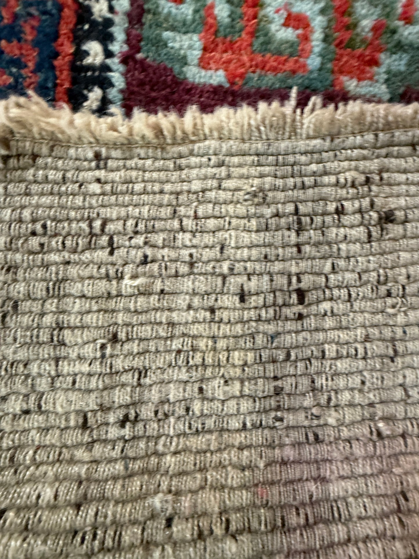 Antique Tibetan saddle rug