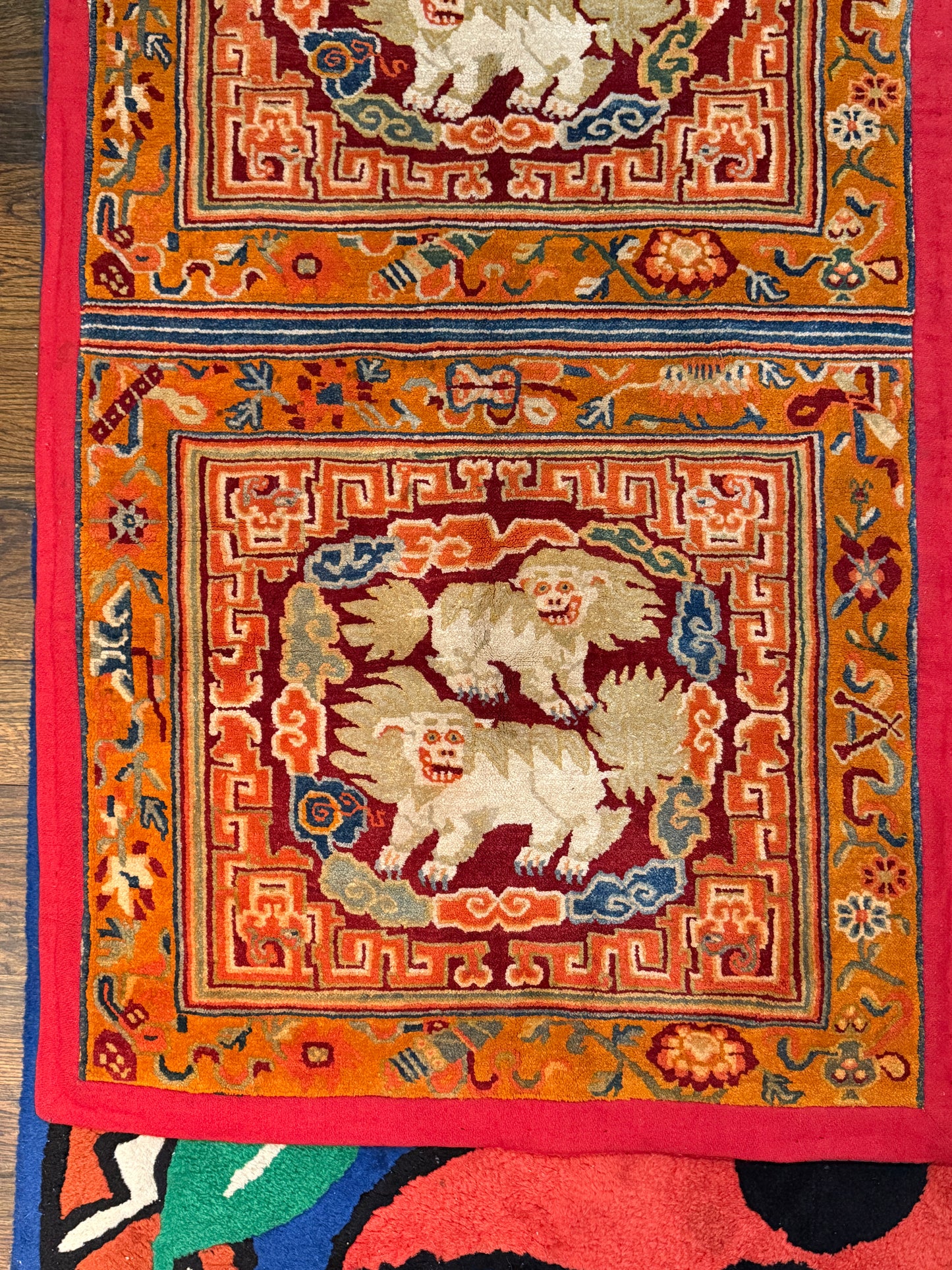 A Tibetan monastery meditation rug