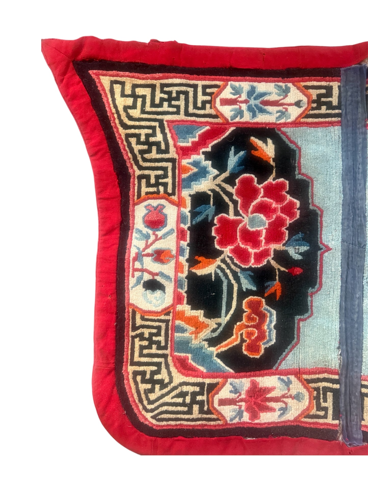 Antique Tibetan saddle rug