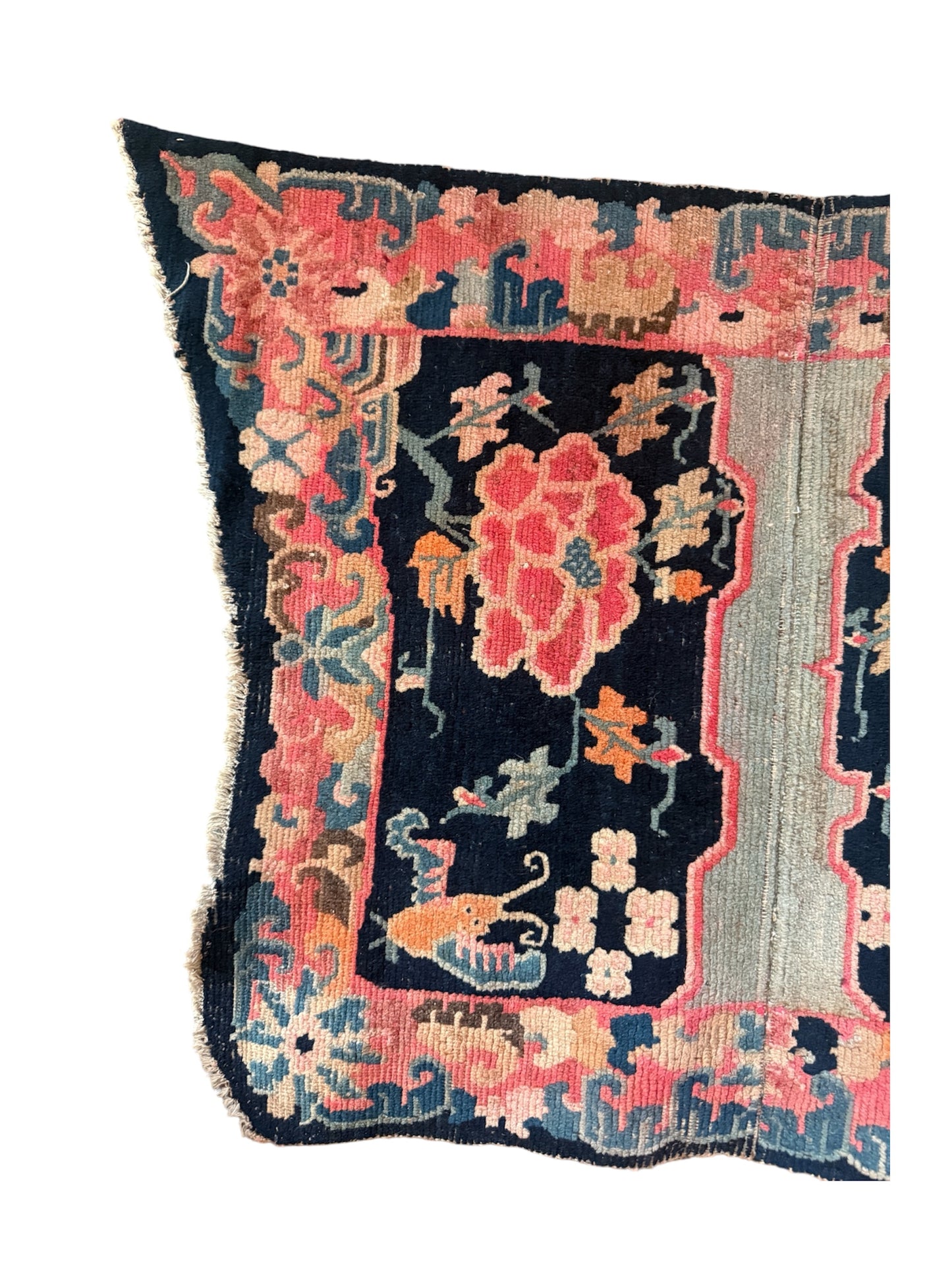 An antique Tibetan saddle rug
