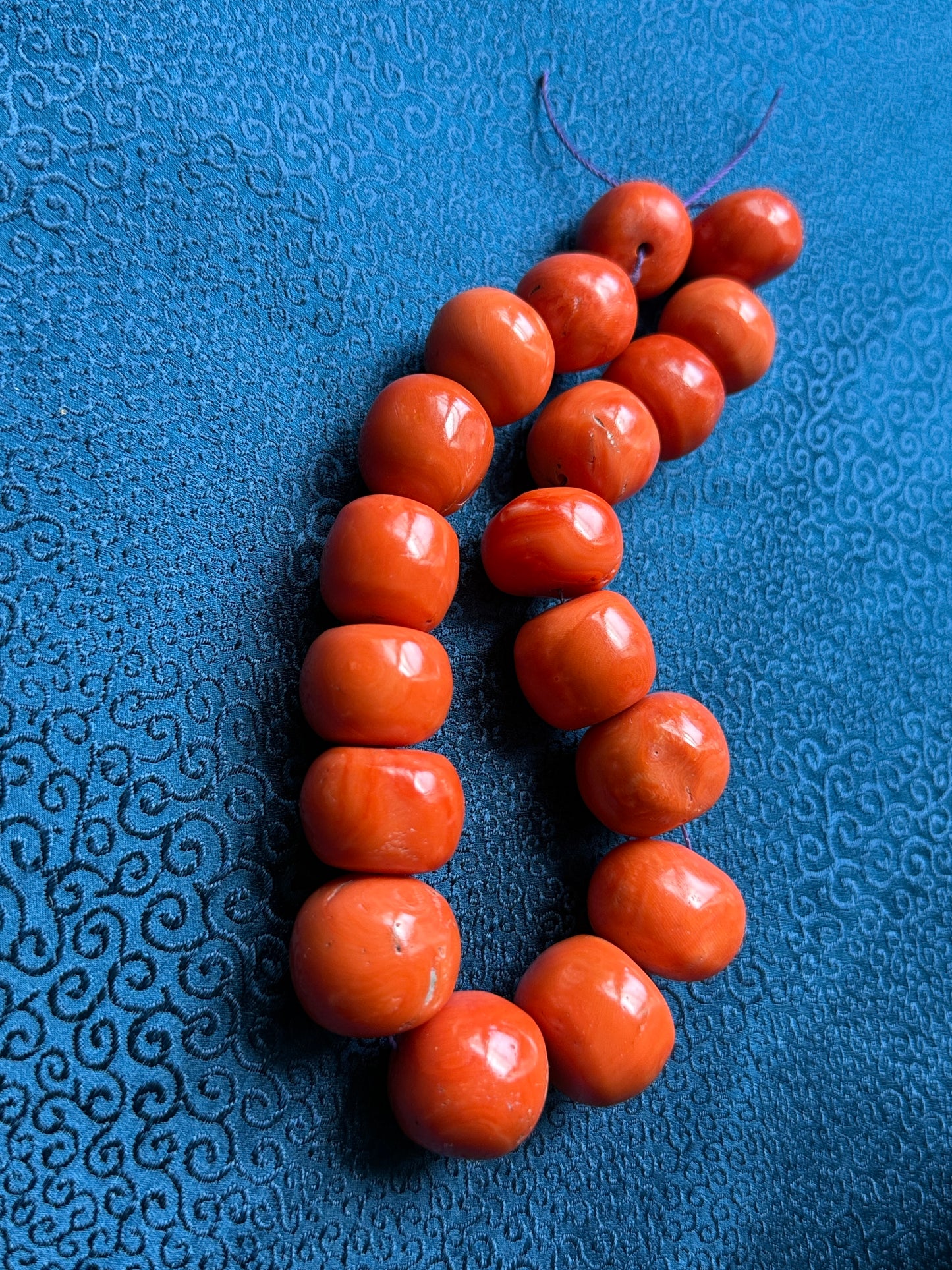 Antique Coral Beads
