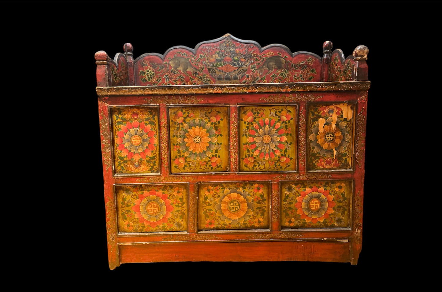 An antique 19th. c. Tibetan cabinet