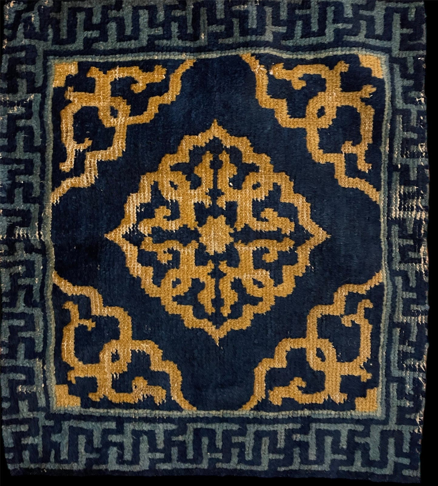 A Chinese monastery meditation rug