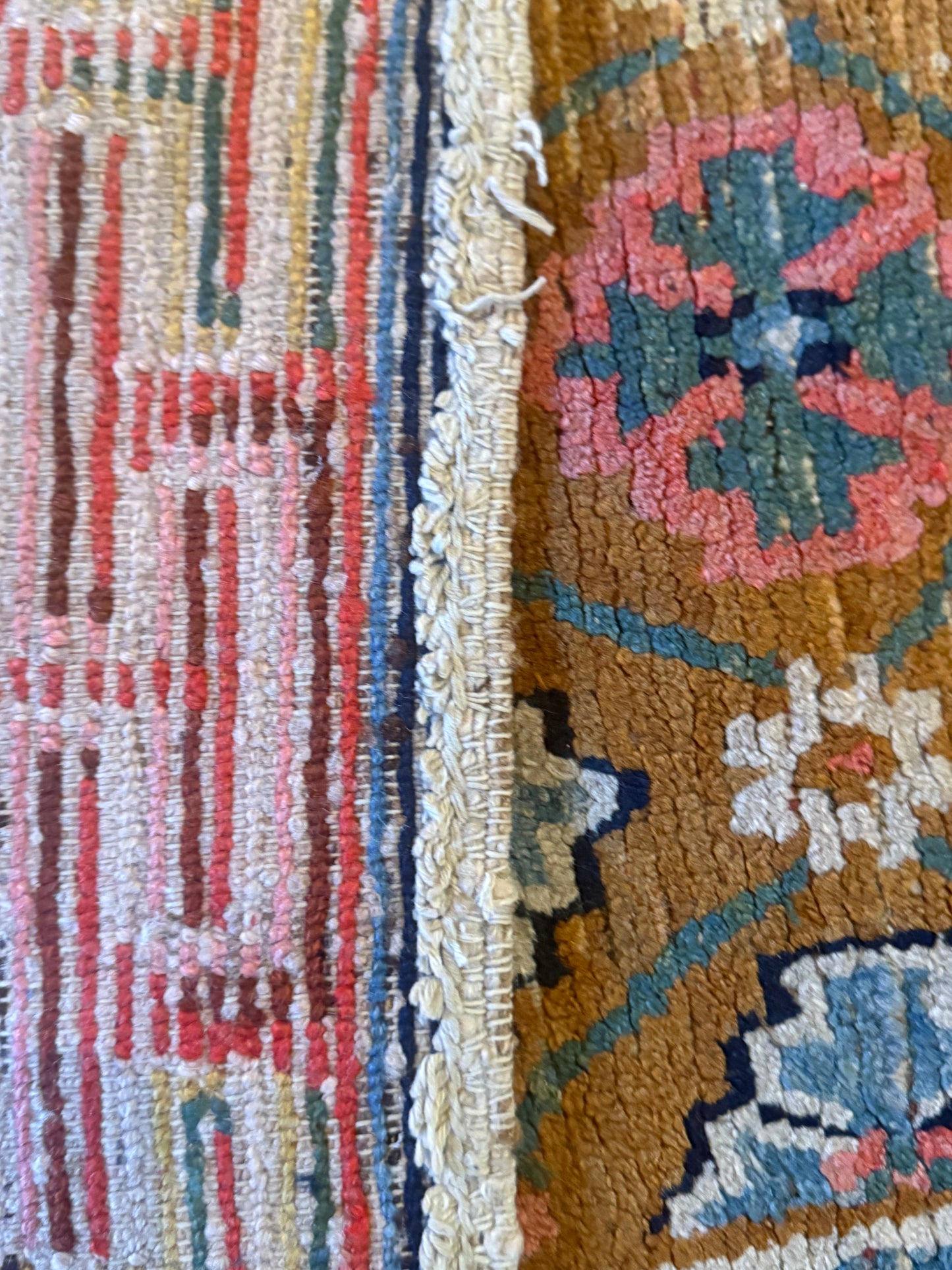 Antique 19th Century Tibetan woolen rug