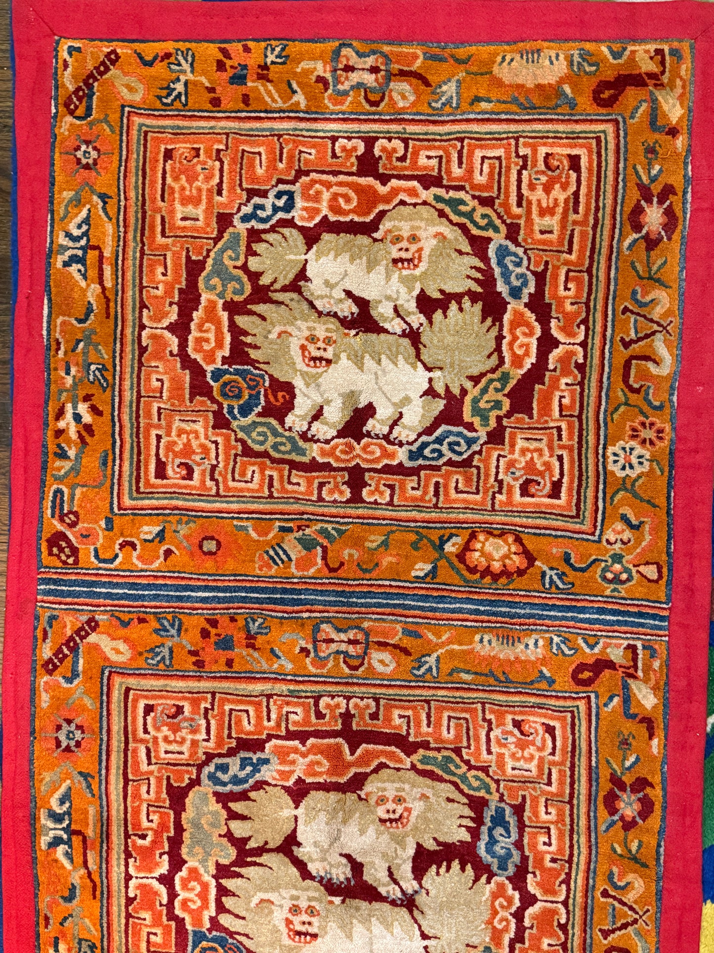 A Tibetan monastery meditation rug