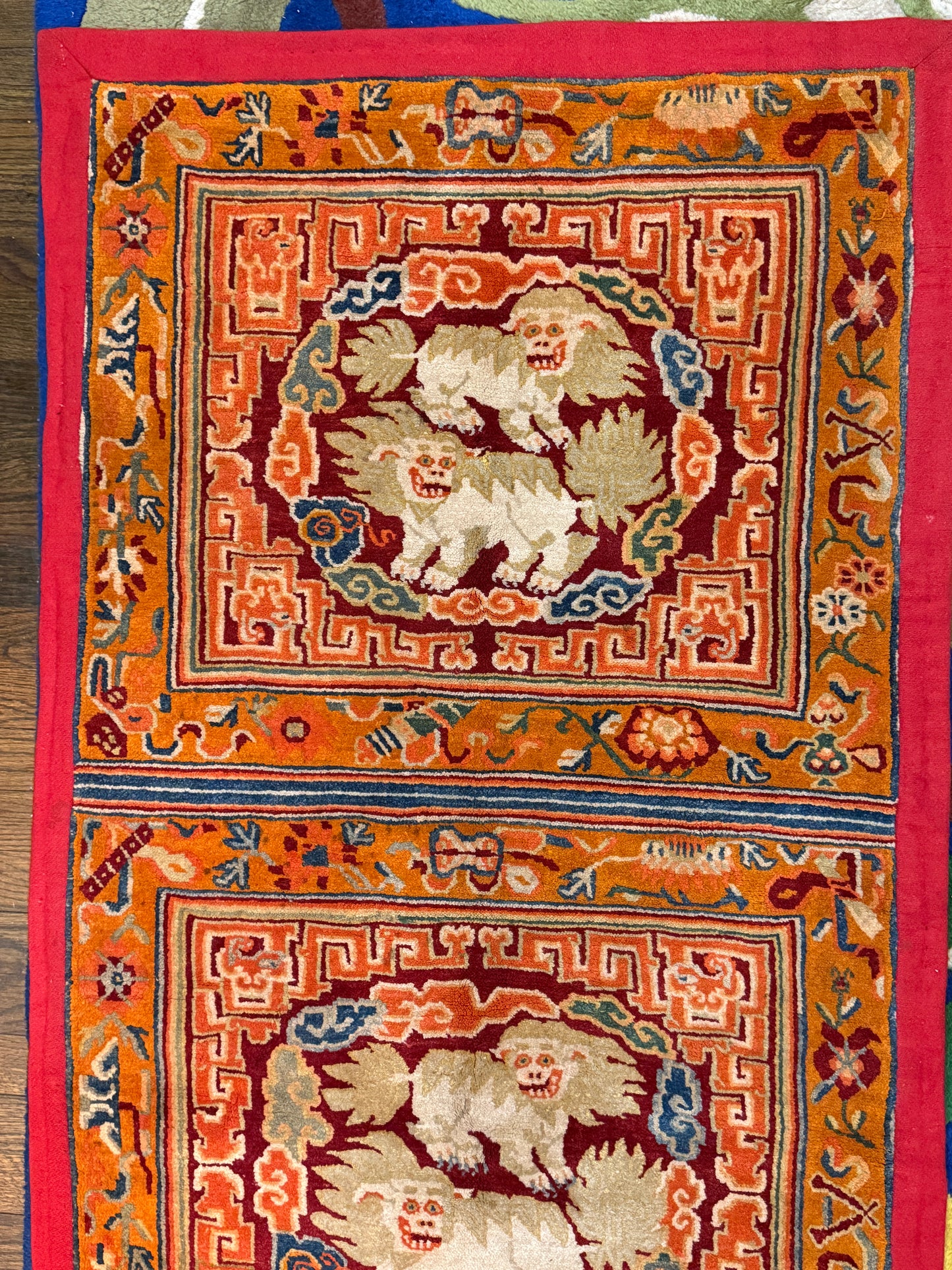 A Tibetan monastery meditation rug