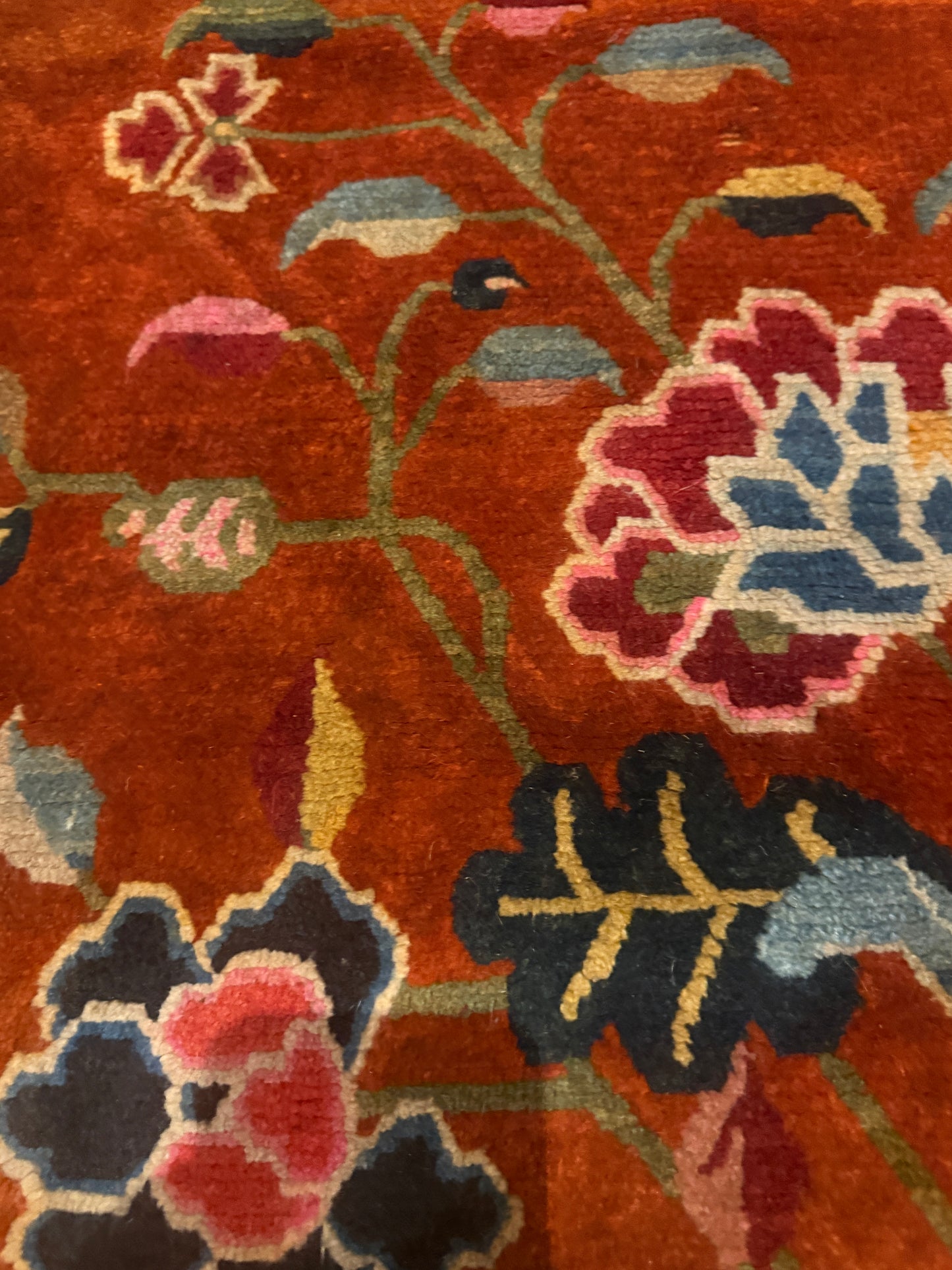 Antique Tibetan meditation rug