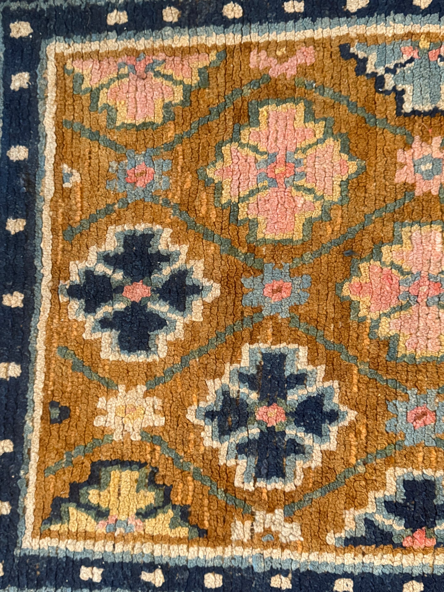 Antique 19th Century Tibetan woolen rug