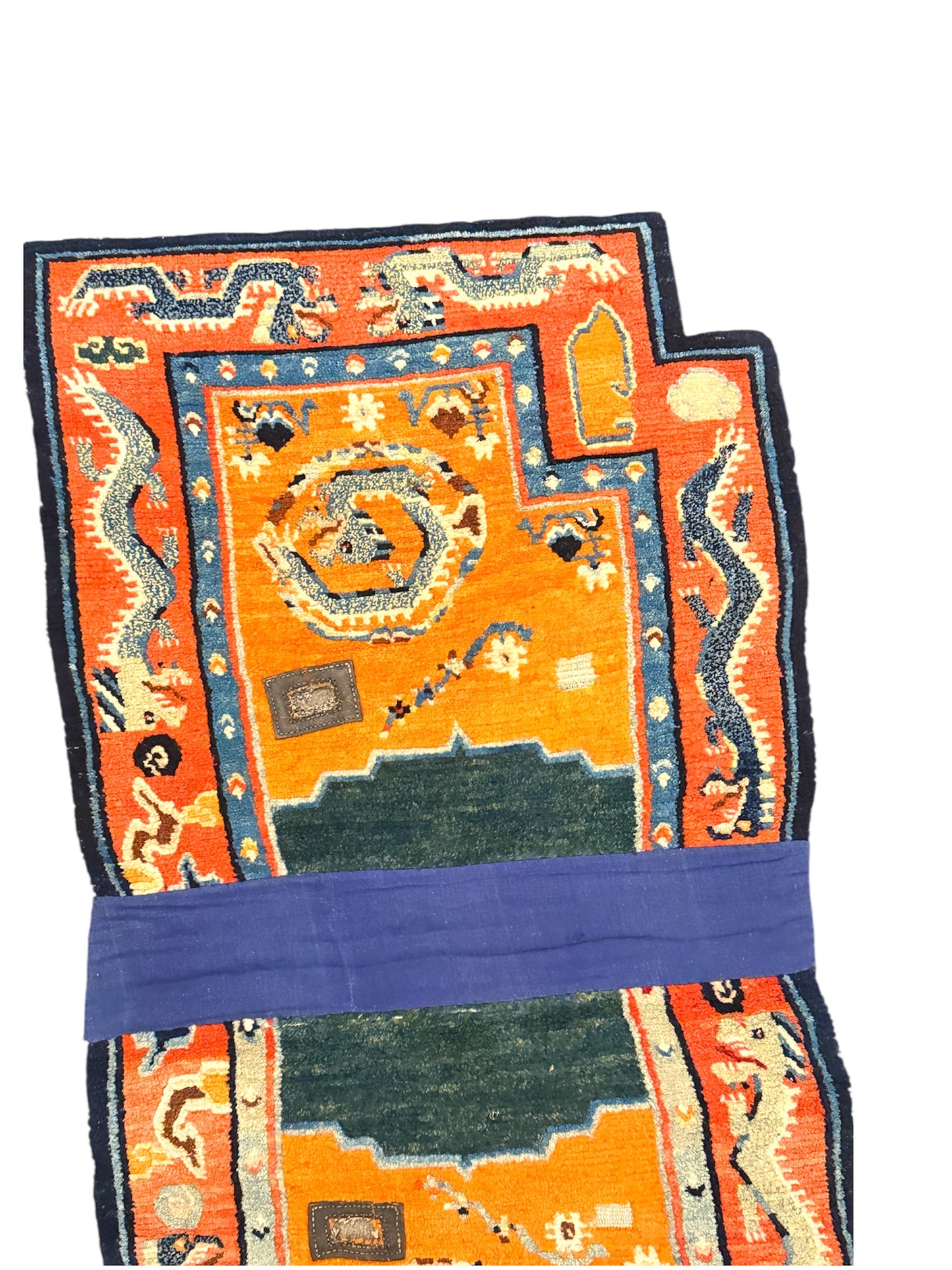Antique Tibetan horse carpet