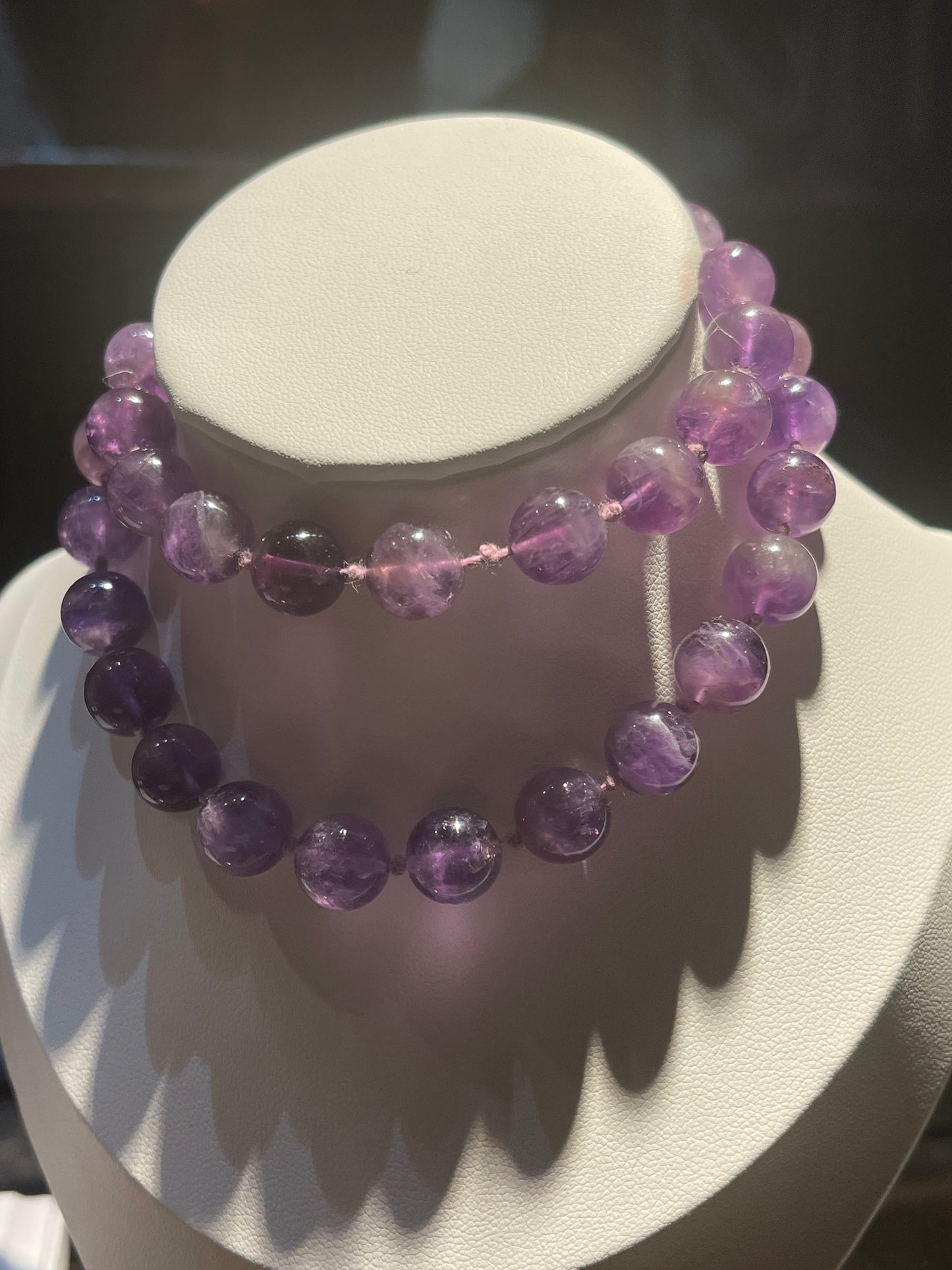 A vintage amethyst necklace