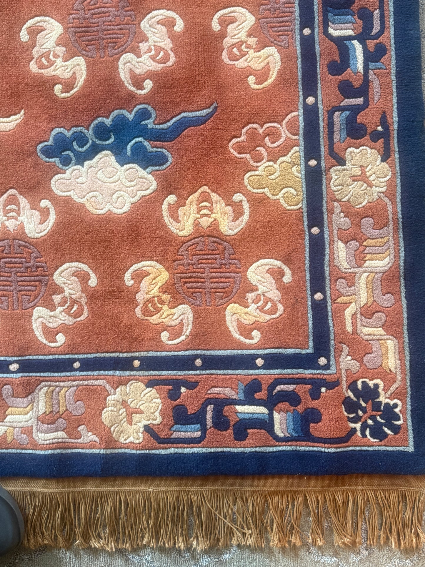 An antique ningxia rug