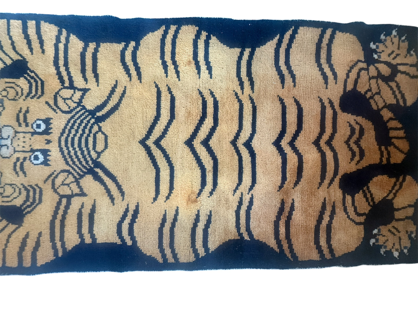 Antique tiger rug