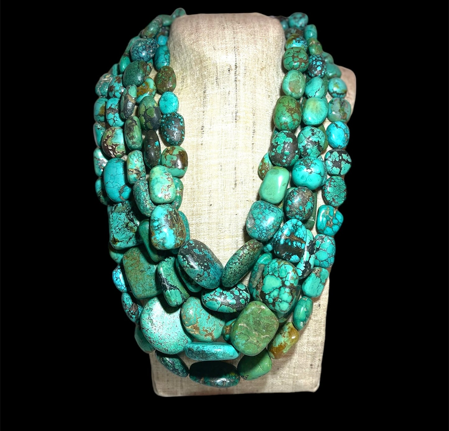 Necklaces with antique Tibetan / Ladakhi turquoise beads