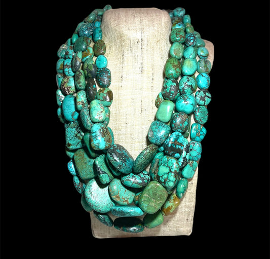 Necklaces with antique Tibetan / Ladakhi turquoise beads