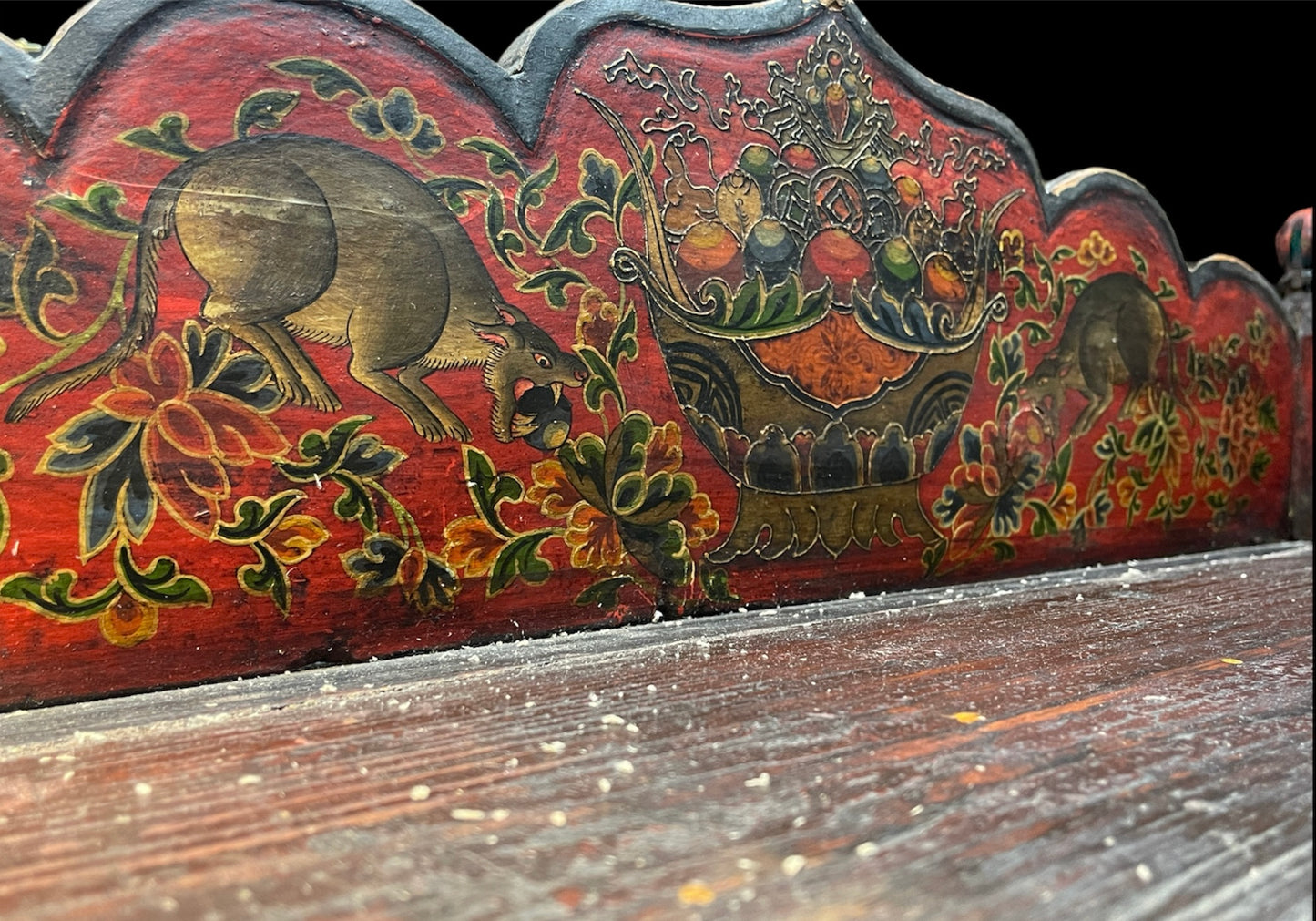 An antique 19th. c. Tibetan cabinet