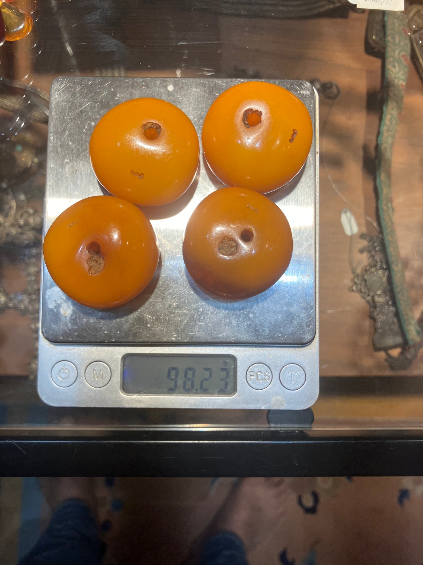 Large loose amber beads