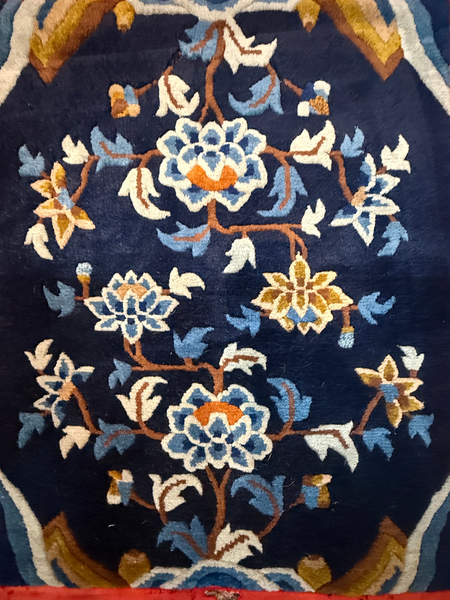 A vintage Tibetan meditation rug