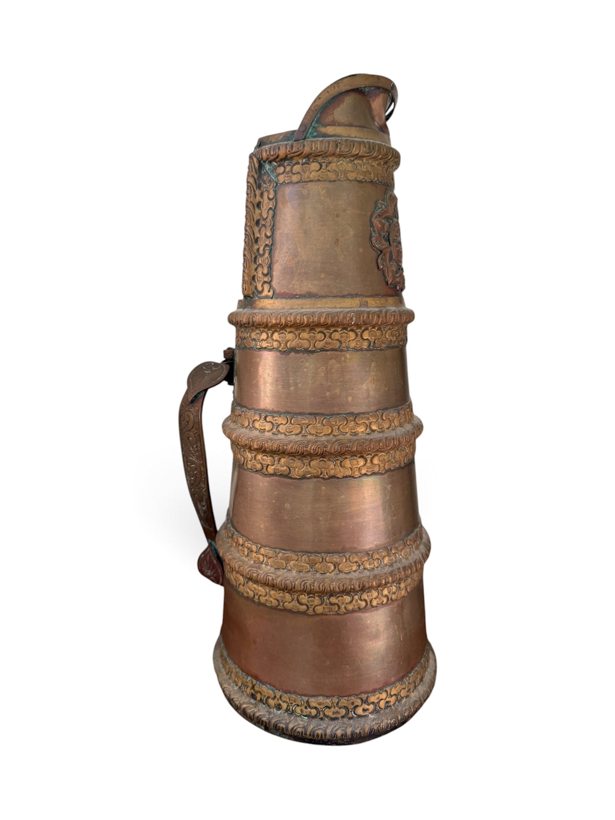 Antique Tibetan Copper Tea Warming Ewer