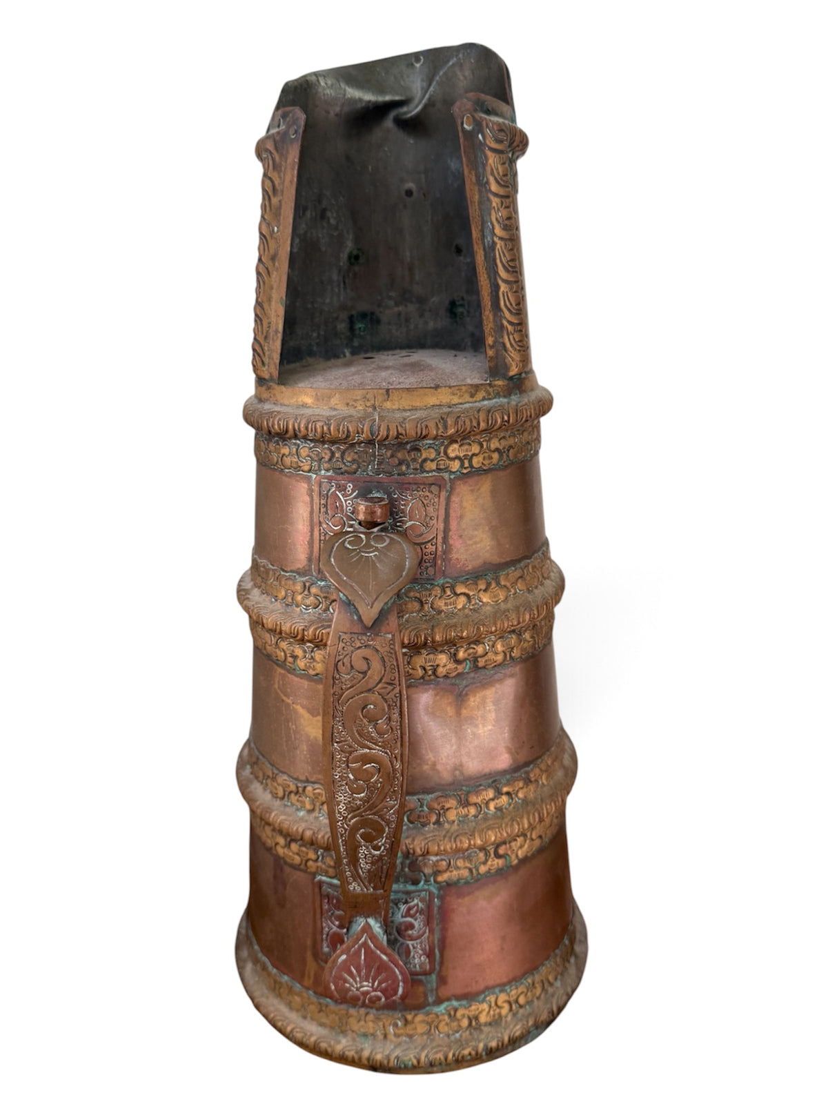 Antique Tibetan Copper Tea Warming Ewer