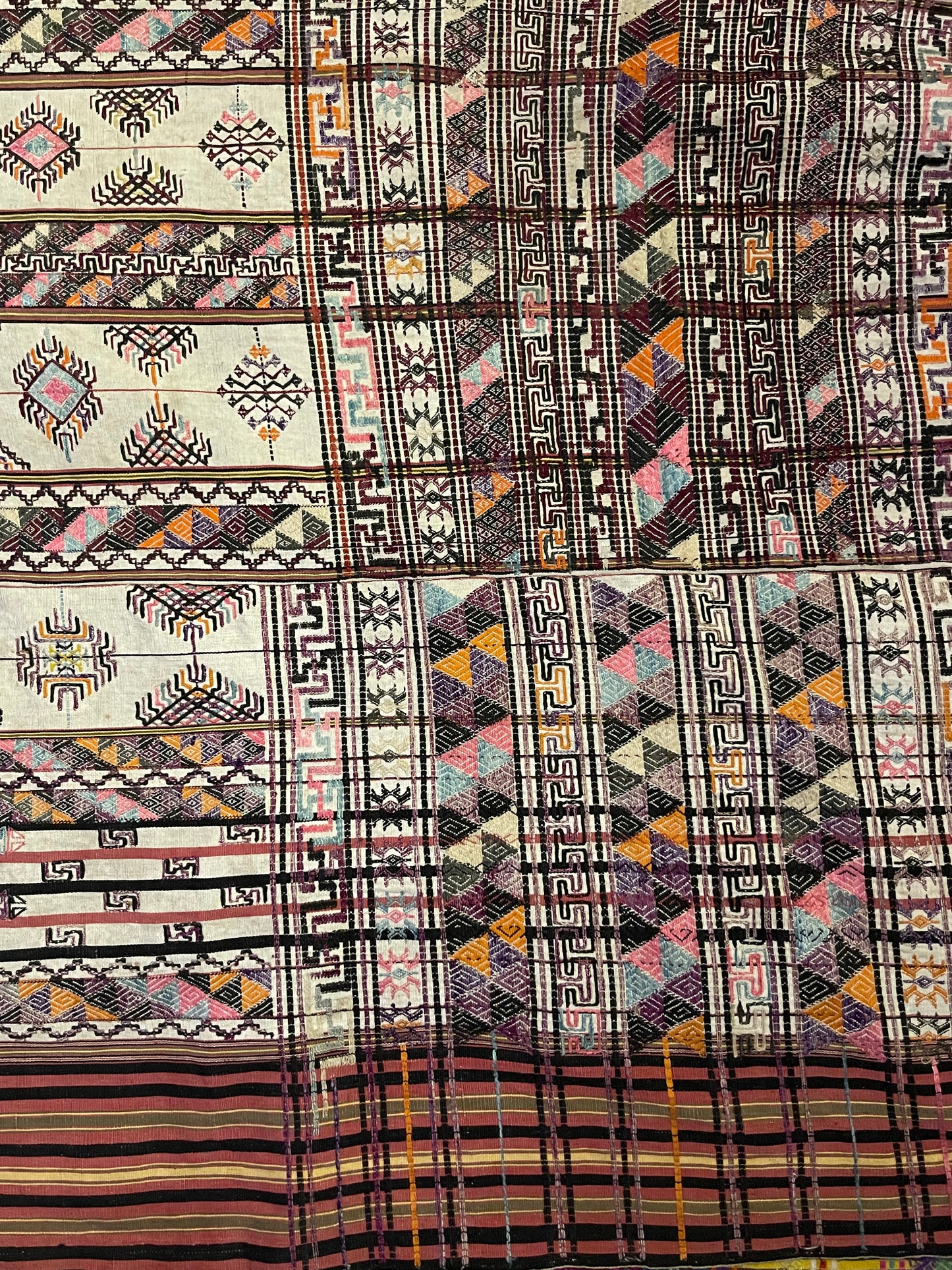 Early 20th C. Bhutanese silk Kira