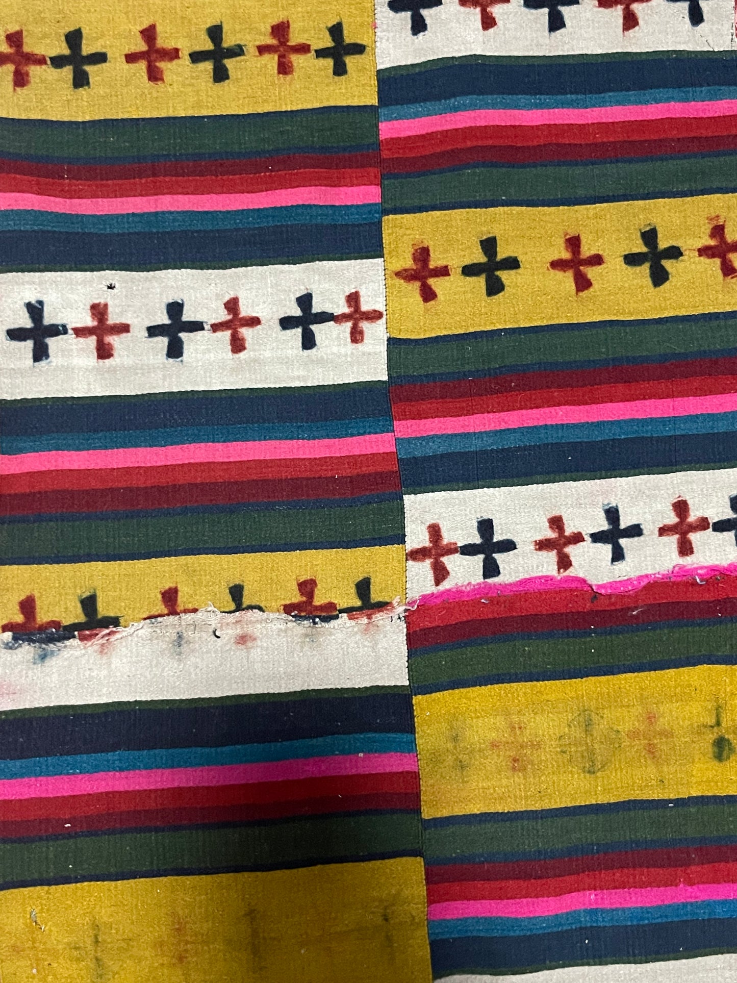 An antique finely woven Tibetan woolen fabric