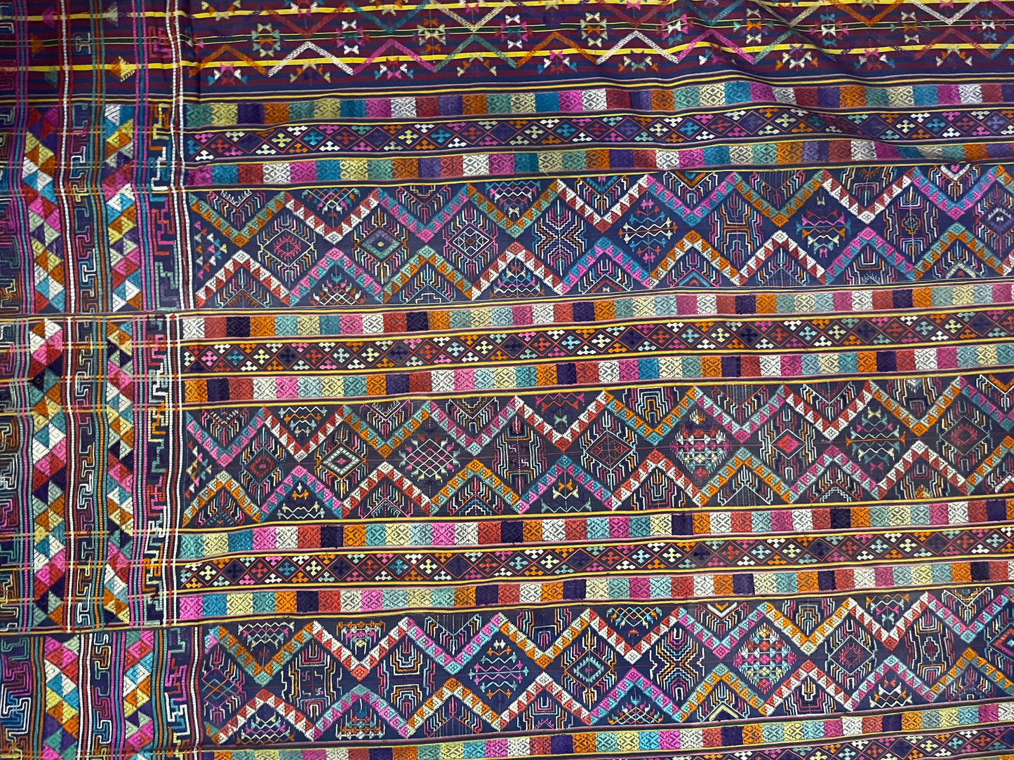 Mid 20th C. Bhutanese silk Kira