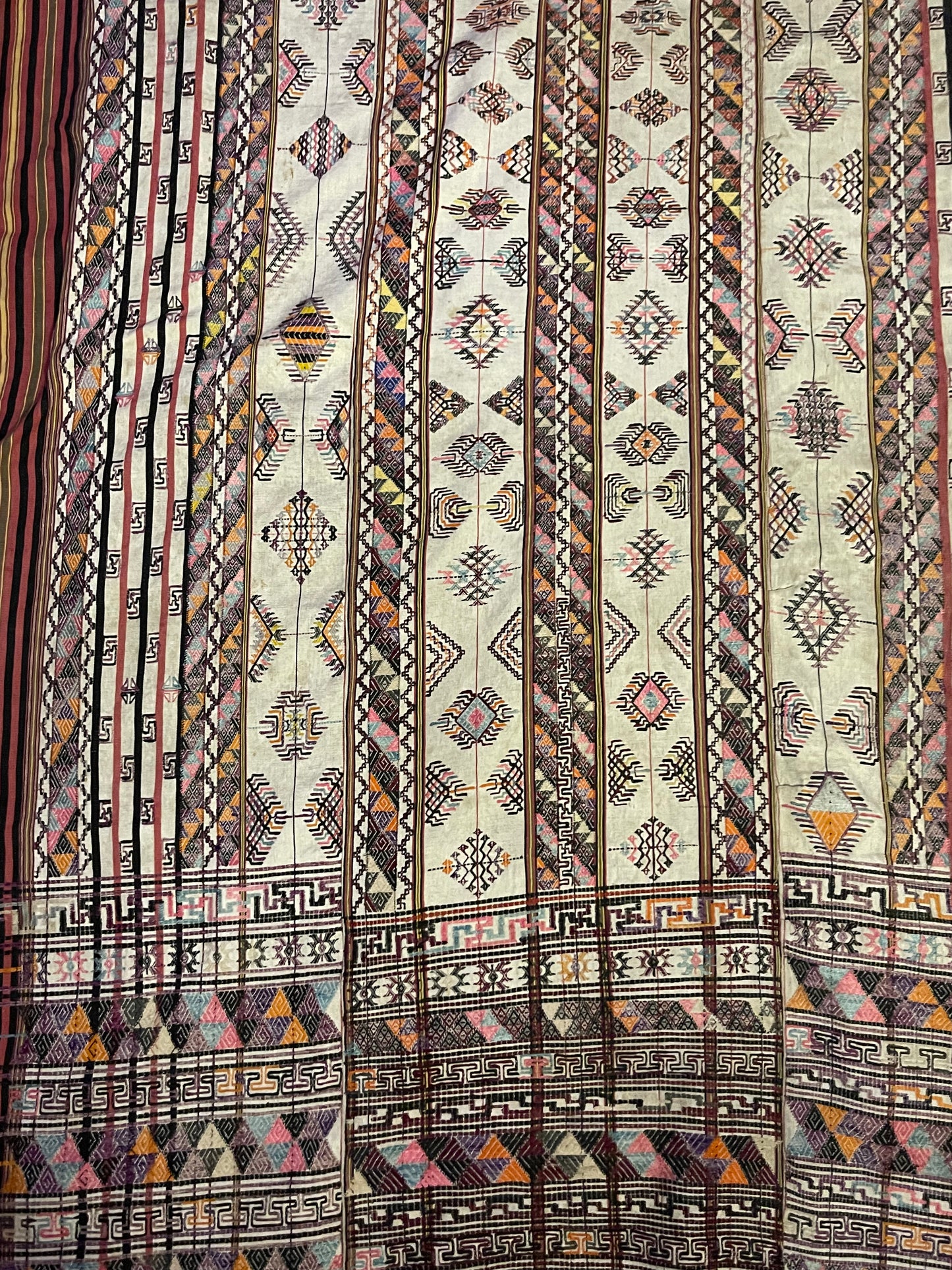 Early 20th C. Bhutanese silk Kira