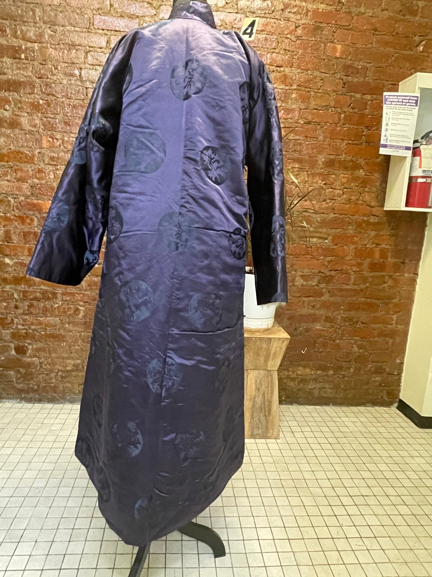 A fur lined women’s winter robe