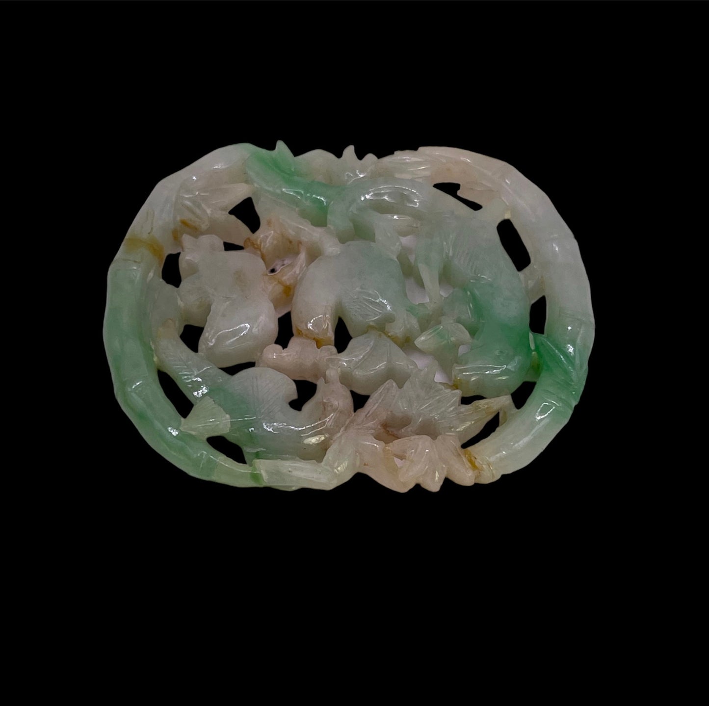 Antique jadeite plaque