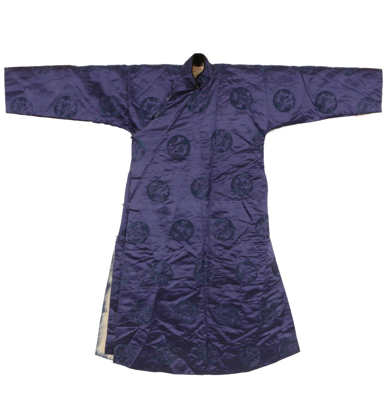 A fur lined women’s winter robe