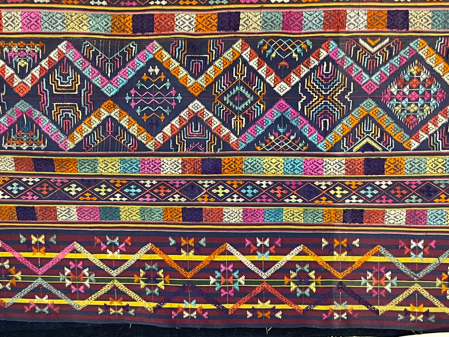 Mid 20th C. Bhutanese silk Kira