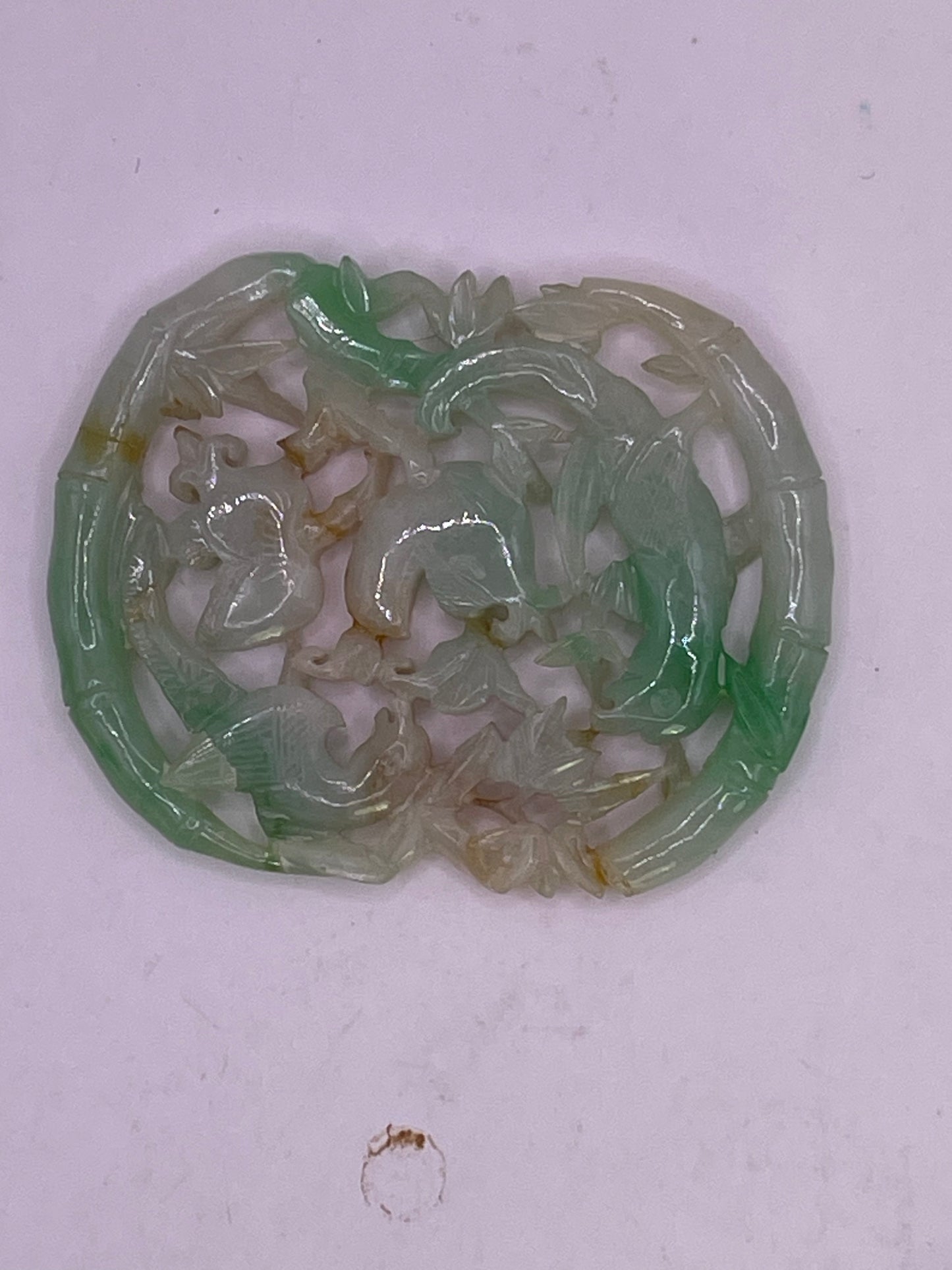 Antique jadeite plaque