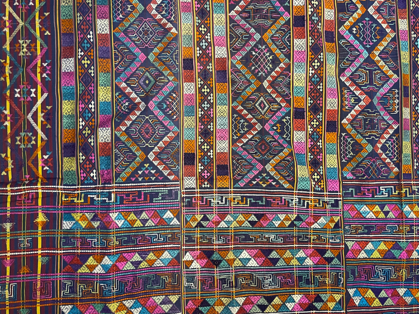 Mid 20th C. Bhutanese silk Kira