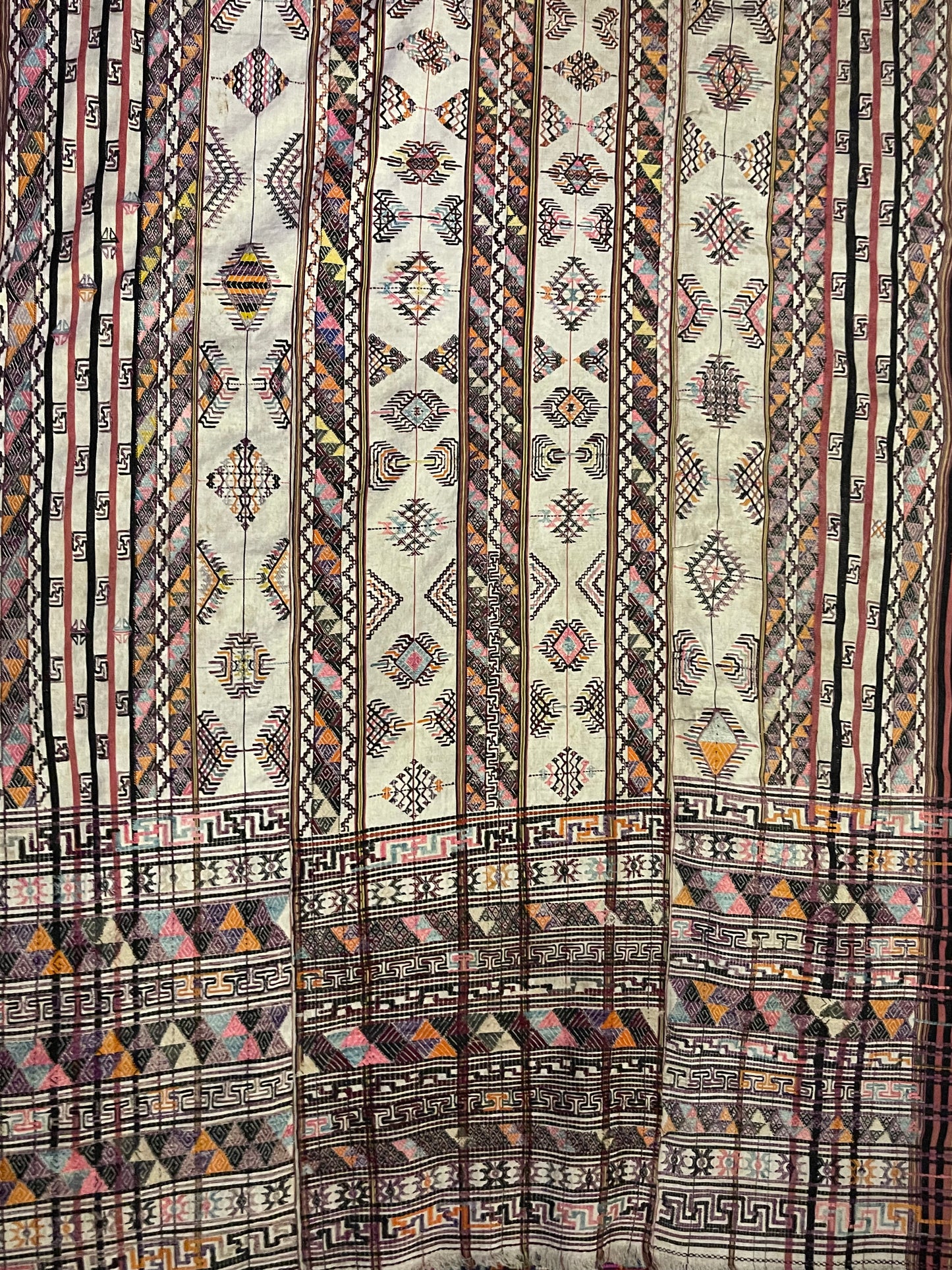 Early 20th C. Bhutanese silk Kira
