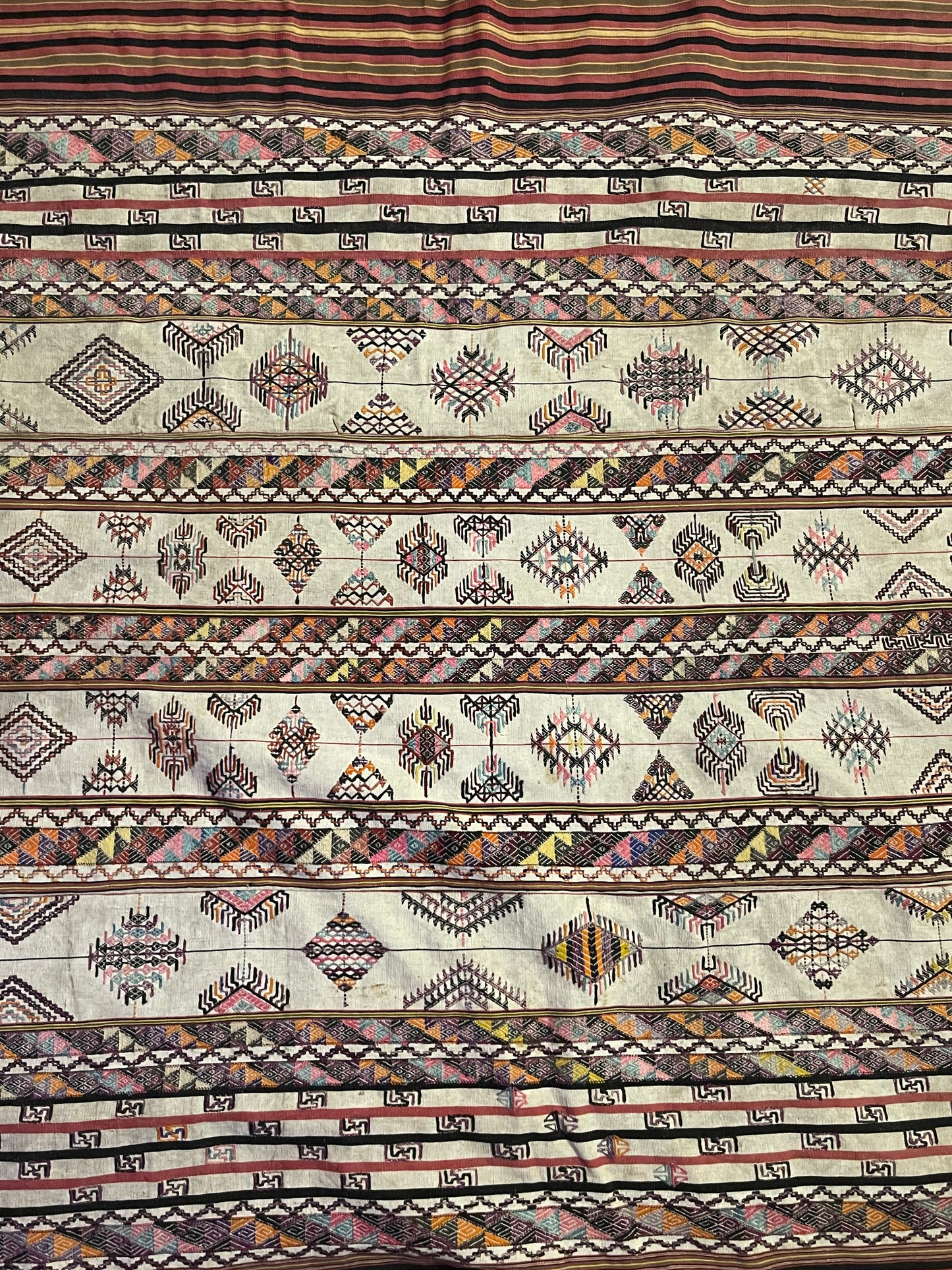 Early 20th C. Bhutanese silk Kira