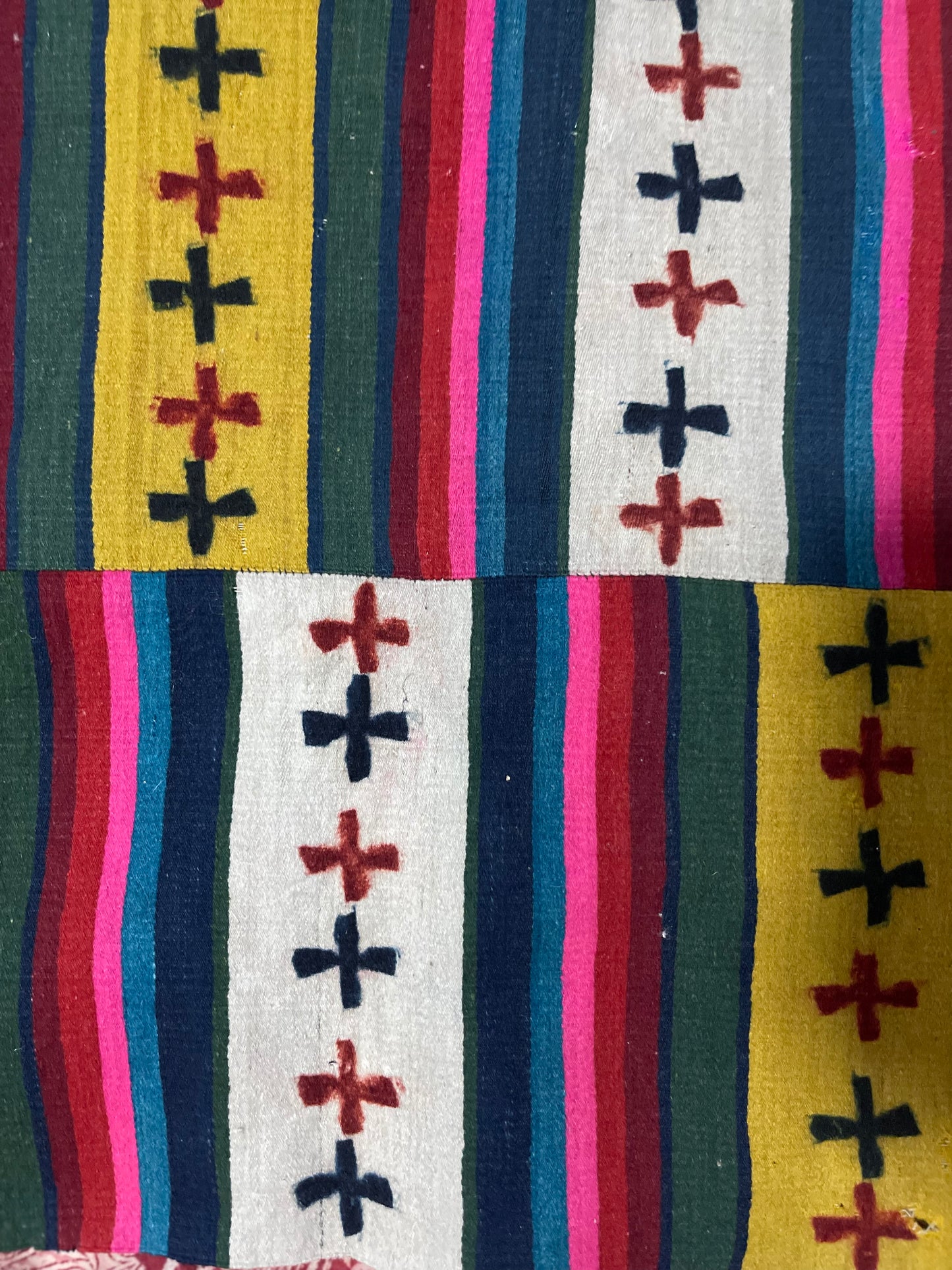 An antique finely woven Tibetan woolen fabric