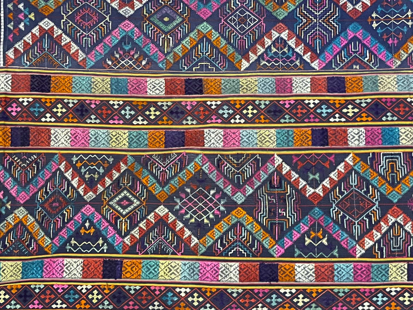 Mid 20th C. Bhutanese silk Kira