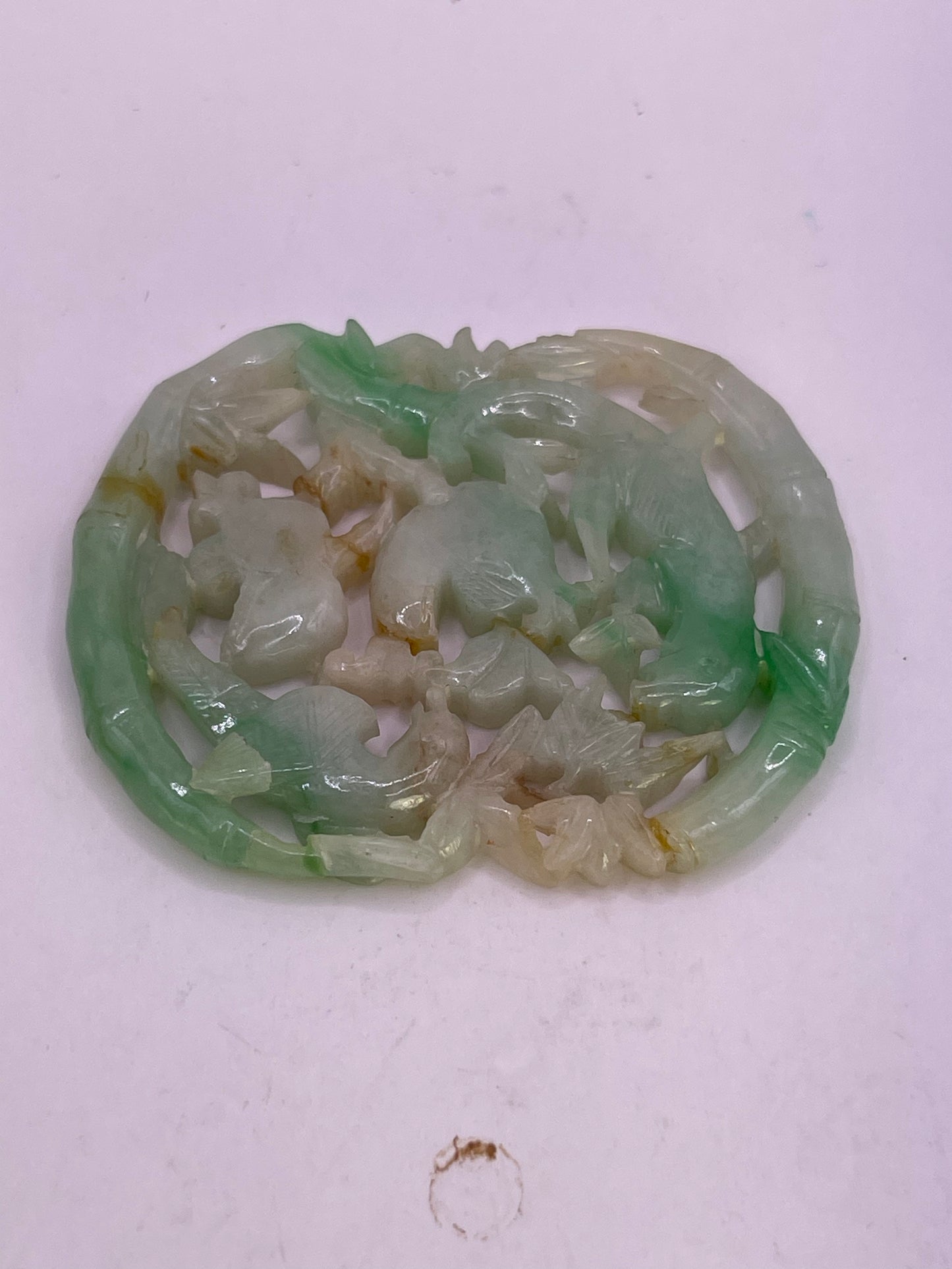 Antique jadeite plaque