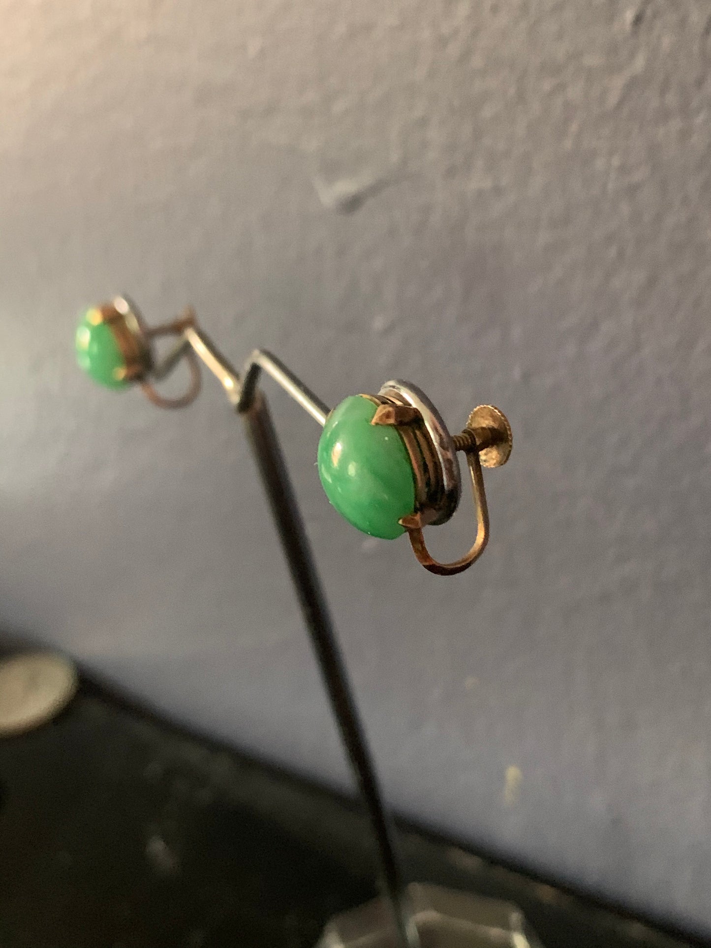 Jade ear rings
