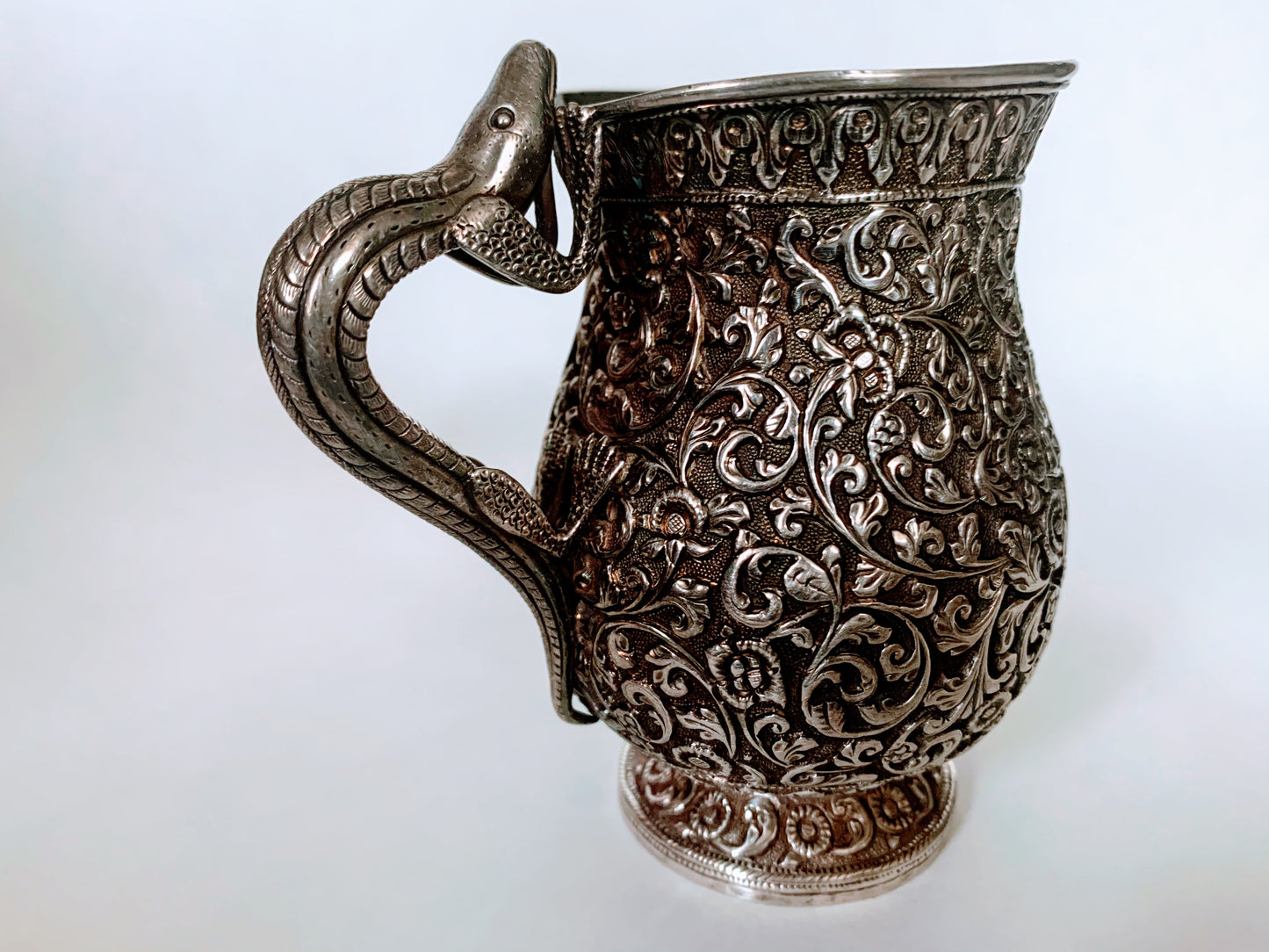 A silver creamer